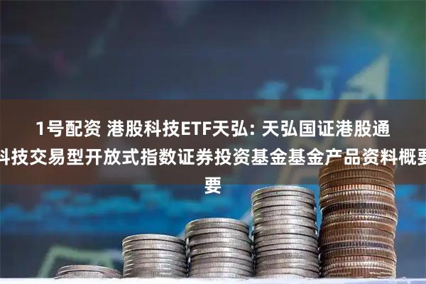 1号配资 港股科技ETF天弘: 天弘国证港股通科技交易型开放式指数证券投资基金基金产品资料概要