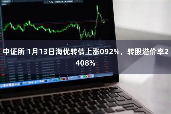 中证所 1月13日海优转债上涨092%，转股溢价率2408%